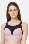 Soie Extreme Coverage High Impact Padded Non-Wired Sports Bra - Pink — thumbnail 1