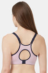 Soie Extreme Coverage High Impact Padded Non-Wired Sports Bra - Pink — thumbnail 4