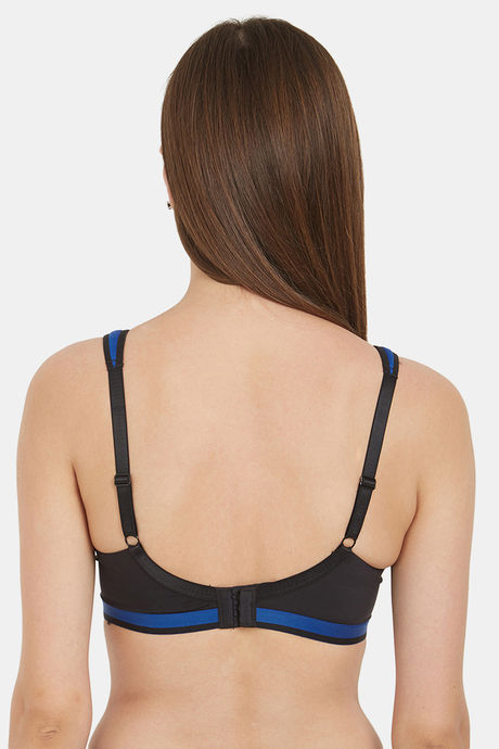 Soie Full Coverage High Impact Padded Non-Wired Sports Bra - Royal Blue — image 3