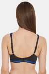 Soie Full Coverage High Impact Padded Non-Wired Sports Bra - Royal Blue — thumbnail 3