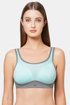 Soie Extreme Coverage Medium Impact Spacer Cups Non Wired Bra - Blue Tint — thumbnail 1