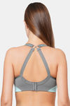 Soie Extreme Coverage Medium Impact Spacer Cups Non Wired Bra - Blue Tint — thumbnail 5