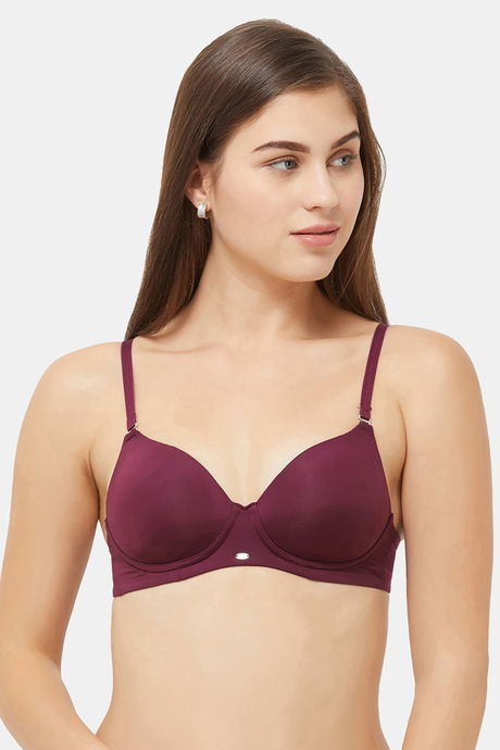 Soie Medium Coverage Padded Non-Wired T-Shirt Bra (Pack Of2) - Multicolor — image 2