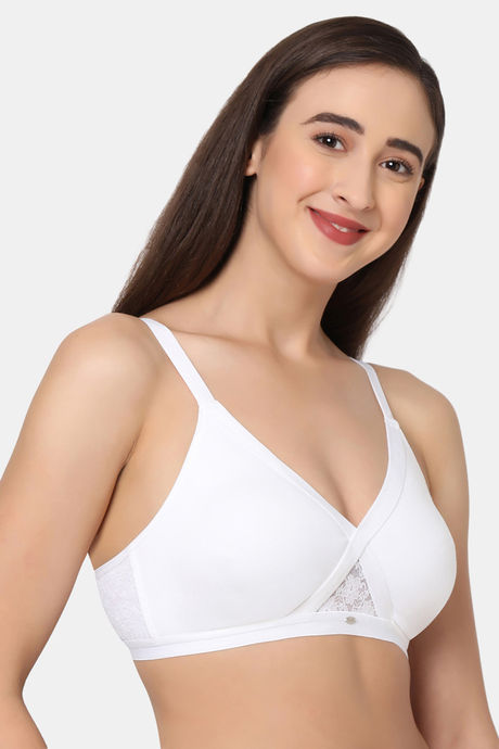 Soie Full Coverage Cross Over Non Padded Non Wired Bra (Pack Of 2) - Multicolor — image 3