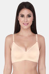 Soie Single Layered Non Wired Medium Coverage Bra - Beige — thumbnail 1