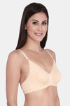 Soie Single Layered Non Wired Medium Coverage Bra - Beige — thumbnail 2
