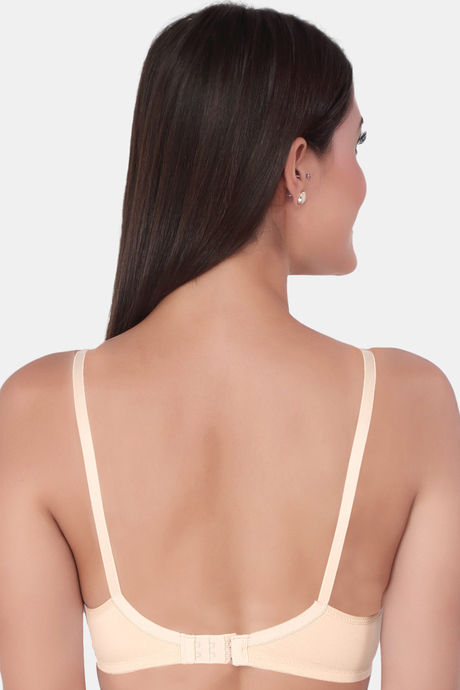Soie Single Layered Non Wired Medium Coverage Bra - Beige — image 4