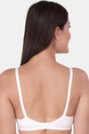 Soie Single Layered Non Wired Medium Coverage Bra - White — thumbnail 4