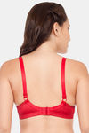 Soie Single Layered Non Wired Full Coverage Bra - Classic Red — thumbnail 3