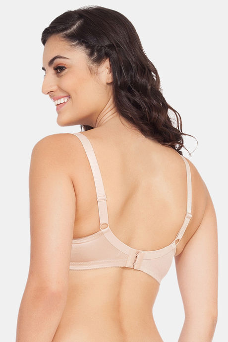 Soie Single Layered Non Wired Full Coverage Bra - Sheer Taupe — image 4