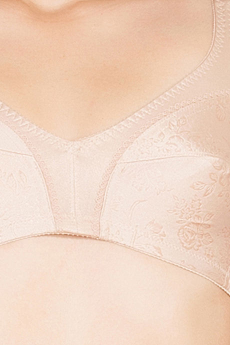Soie Single Layered Non Wired Full Coverage Bra - Sheer Taupe — image 5