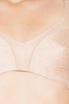 Soie Single Layered Non Wired Full Coverage Bra - Sheer Taupe — thumbnail 5
