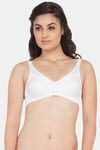 Soie Single Layered Non Wired Full Coverage Bra - White — thumbnail 1