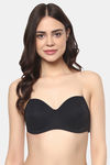 Soie Single Layered Wired Medium Coverage Bra - Black — thumbnail 1