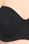 Soie Single Layered Wired Medium Coverage Bra - Black — thumbnail 5