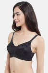 Soie Single Layered Non Wired Full Coverage T-Shirt Bra - Black — thumbnail 3