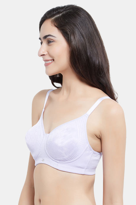 Soie Single Layered Non Wired Full Coverage T-Shirt Bra - Lavender — image 3