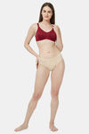 Soie Single Layered Non Wired Full Coverage Bra - Deep Red — thumbnail 5