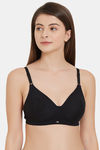 Soie Double Layered Non Wired Full Coverage Bra - Black — thumbnail 1