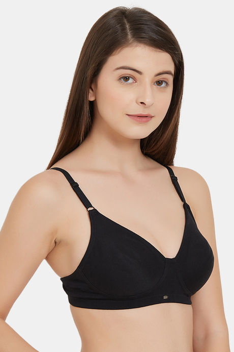 Soie Double Layered Non Wired Full Coverage Bra - Black — image 2