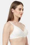 Soie Double Layered Non Wired Full Coverage Bra - Ivory — thumbnail 2
