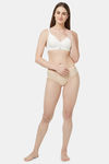 Soie Double Layered Non Wired Full Coverage Bra - Ivory — thumbnail 5