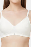 Soie Double Layered Non Wired Full Coverage Bra - Ivory — thumbnail 6