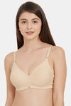 Soie Double Layered Non Wired Full Coverage Bra - Nude — thumbnail 1