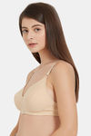 Soie Double Layered Non Wired Full Coverage Bra - Nude — thumbnail 3