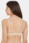 Soie Double Layered Non Wired Full Coverage Bra - Nude — thumbnail 4