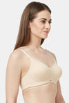Soie Single Layered Non Wired Full Coverage Bra - Nude — thumbnail 2