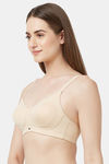 Soie Single Layered Non Wired Full Coverage Bra - Nude — thumbnail 3