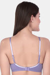 Soie Double Layered Non Wired Medium Coverage Bra - Aster — thumbnail 4