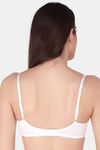 Soie Double Layered Non Wired Medium Coverage Bra - White — thumbnail 4