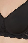 Soie Single Layered Wired Full Coverage T-Shirt Bra - Black — thumbnail 5