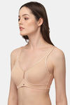 Soie Single Layered Non Wired Full Coverage Minimiser Bra - Nude — thumbnail 2