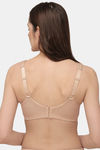Soie Single Layered Non Wired Full Coverage Minimiser Bra - Nude — thumbnail 3