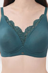 Soie Single Layered Non Wired Medium Coverage Lace Bra - Storm — thumbnail 5