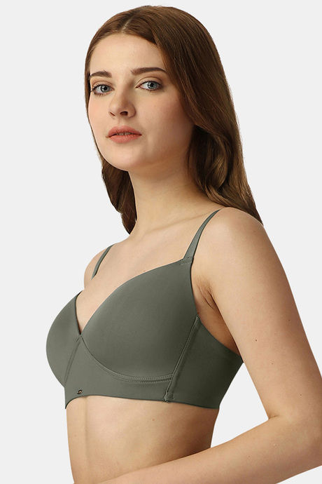 Soie Padded Non Wired Full Coverage T-Shirt Bra - Cloud — image 3