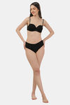 Soie Padded Wired Medium Coverage Pretty Back Bra - Black — thumbnail 5