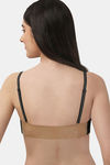 Soie Padded Wired Medium Coverage Pretty Back Bra - Black — thumbnail 6