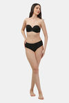 Soie Padded Wired Medium Coverage Pretty Back Bra - Black — thumbnail 8