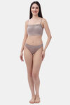 Soie Padded Non Wired Full Coverage Tube Bra - Sand — thumbnail 4
