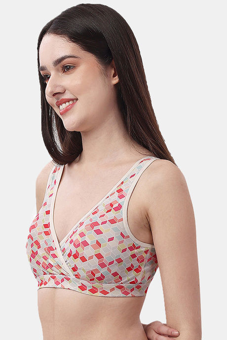Soie Double Layered Non Wired Medium Coverage Cami Bra - Print — image 3