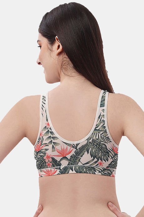 Soie Double Layered Non Wired Medium Coverage Cami Bra - Print — image 2