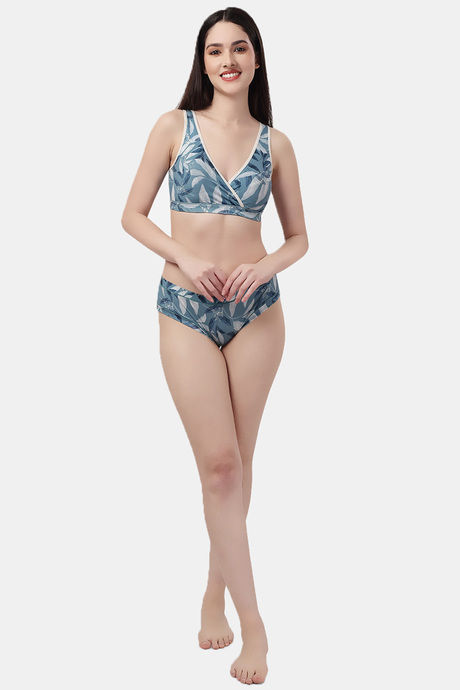 Soie Double Layered Non Wired Medium Coverage Cami Bra - Print — image 4
