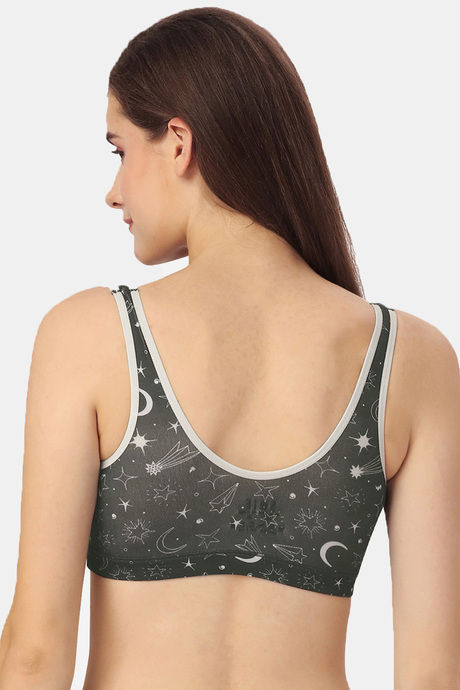 Soie Double Layered Non Wired Medium Coverage Cami Bra - Print — image 2