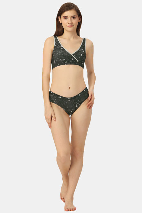 Soie Double Layered Non Wired Medium Coverage Cami Bra - Print — image 4