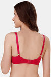 Soie Padded Wired Medium Coverage T-Shirt Bra - Pink — thumbnail 2
