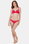 Soie Padded Wired Medium Coverage T-Shirt Bra - Pink — thumbnail 5
